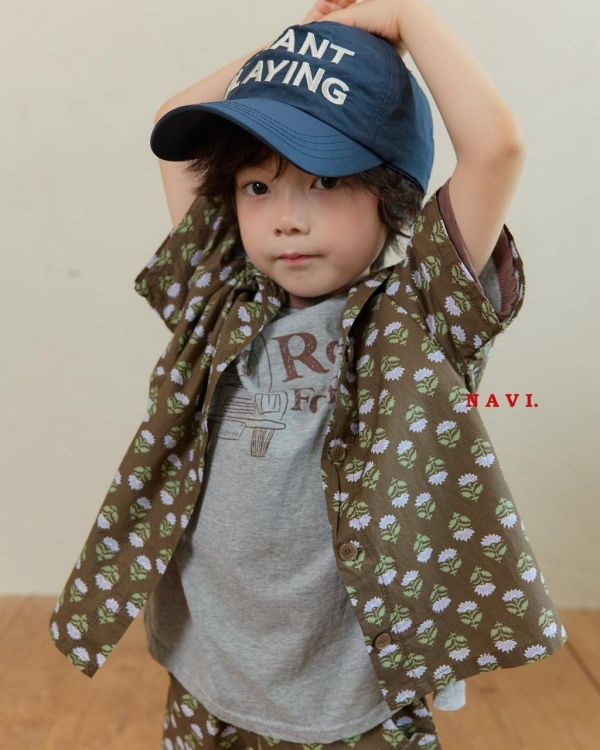 NAVI｜小花短袖襯衫 