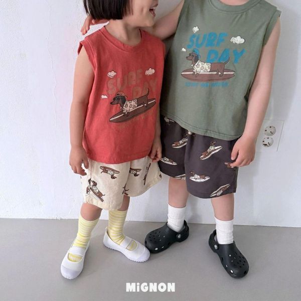 MIGNON｜臘腸狗衝浪短褲 