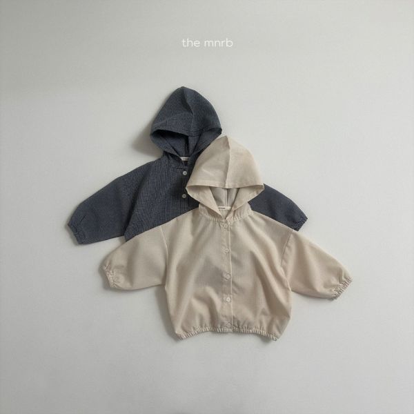 細格連帽防曬外套｜2COLORS 