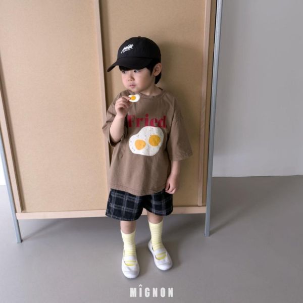 MIGNON｜活力荷包蛋短TEE 