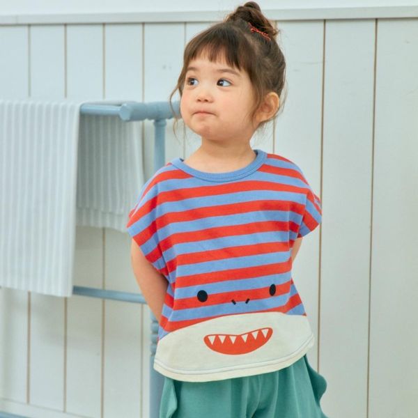 1STBLUE｜鯊魚嘴短TEE 