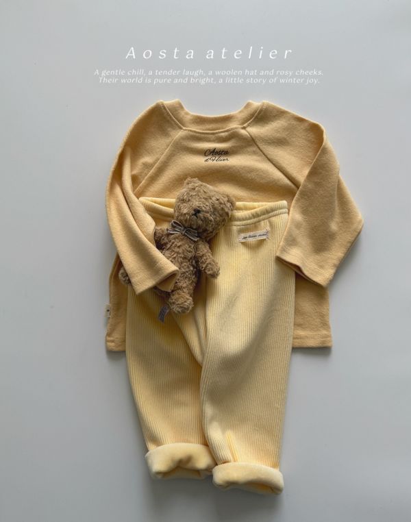 坑條加絨打底褲｜5COLORS 