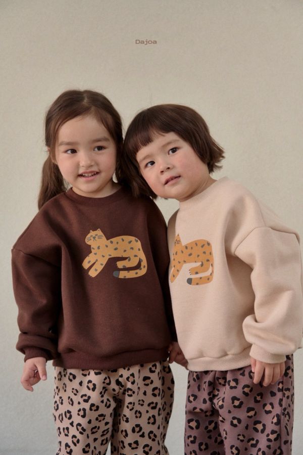 可愛豹豹套裝(上衣+褲子)｜2COLORS 