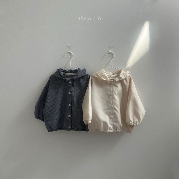 細格連帽防曬外套｜2COLORS 