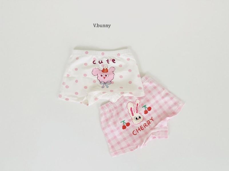 VBUNNY｜Cherry純棉小褲褲4件組(GIRL) 