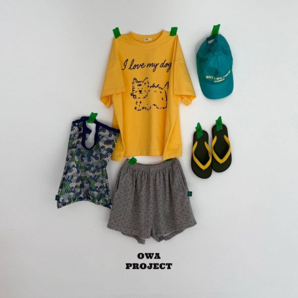卷毛狗狗寬鬆短TEE｜2COLORS 