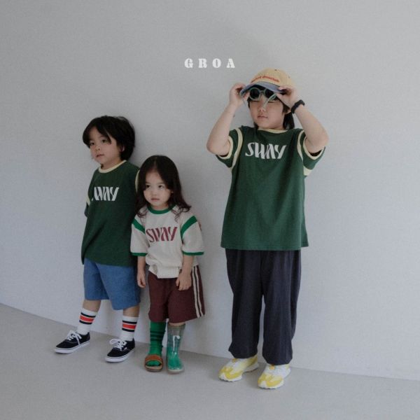 SWAY字母短TEE｜2COLORS 