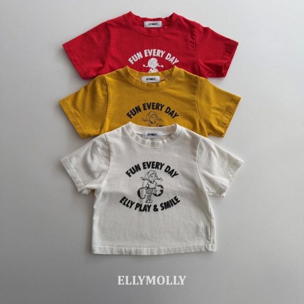 ELLYMOLLY｜小女孩棉TEE 