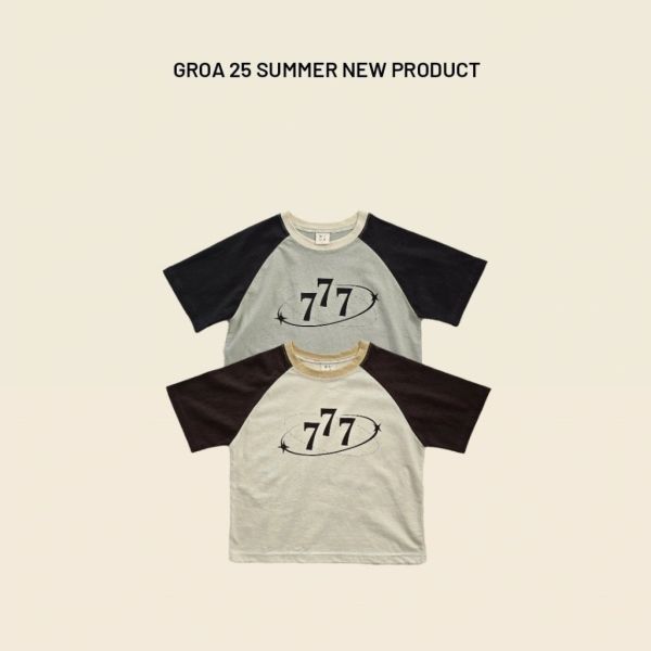 數字777短TEE｜2COLORS 