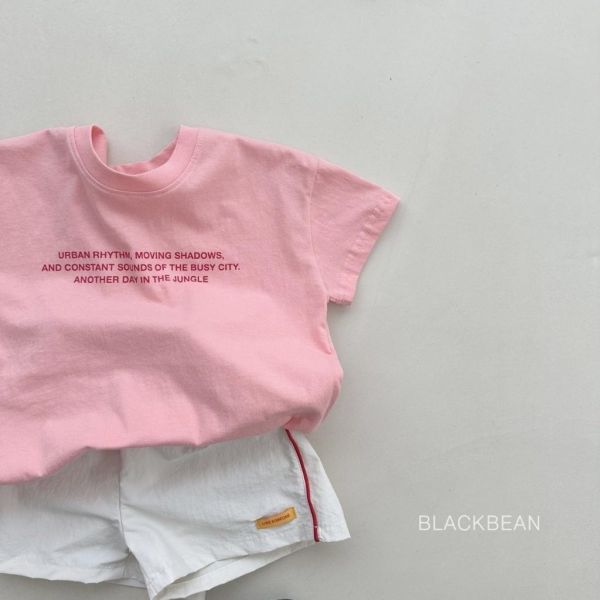 BLACKBEAN｜字母棉質短TEE 