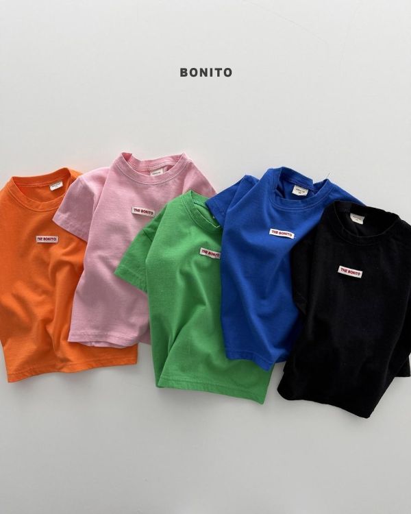 BONITO｜素色標籤短TEE 