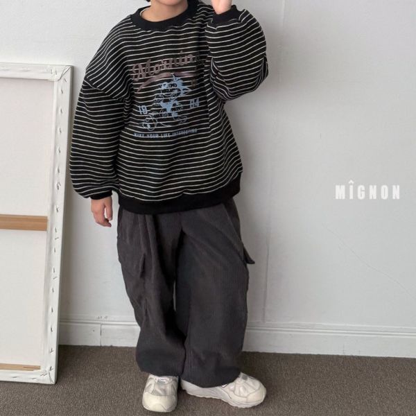 燈芯絨工裝長褲｜2COLORS 