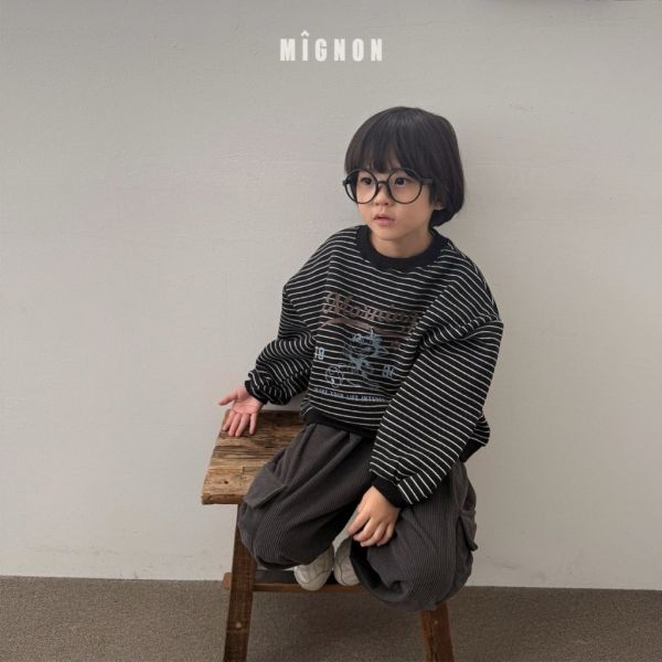 大野狼條紋衛衣｜2COLORS 