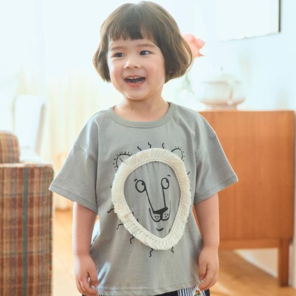 1STBLUE｜獅子臉短TEE 