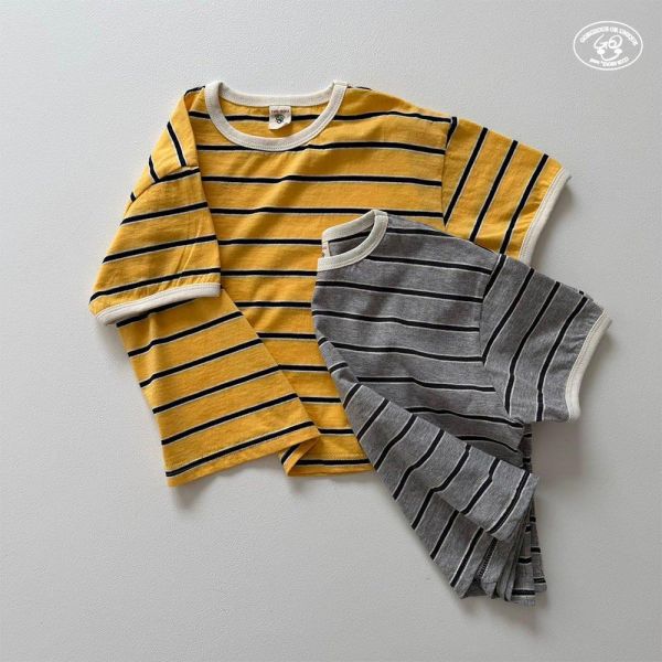 GOU｜條紋休閒短TEE 