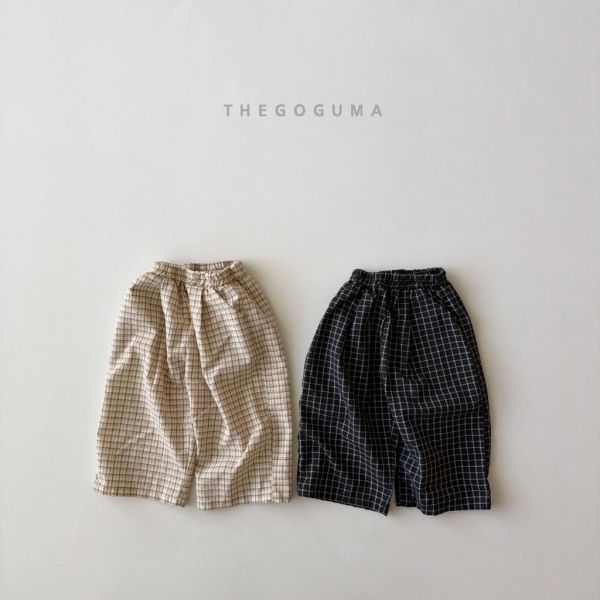 THEGOGUMA｜細格紋長褲 