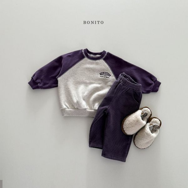 拼接袖休閒衛衣｜2COLORS 