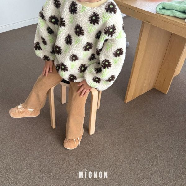 小花羊羔毛上衣｜1COLOR 