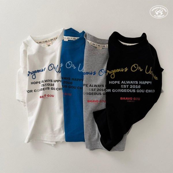 GOU｜親子款 字母短TEE 