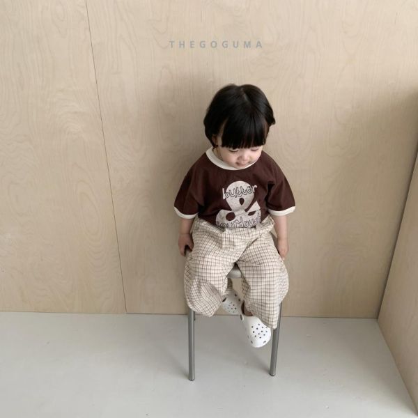 THEGOGUMA｜細格紋長褲 