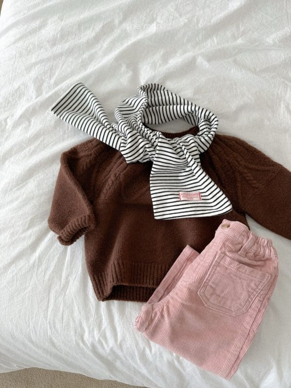 燈芯絨鬆緊長褲｜4COLORS 