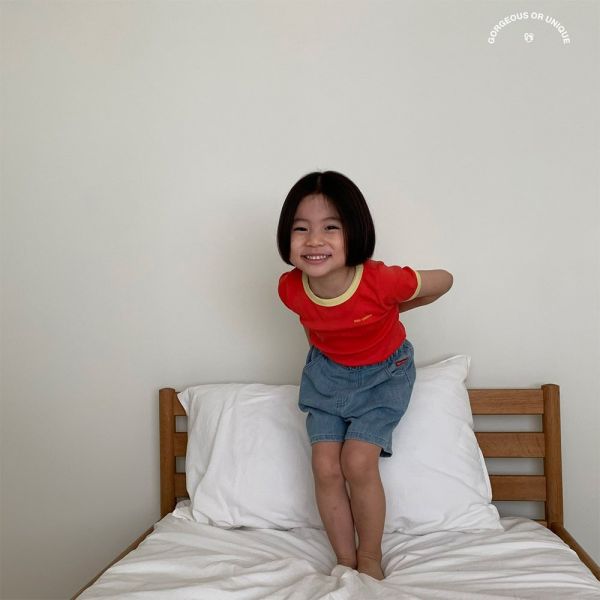 GOU UNIQUE側標丹寧短褲｜2COLORS 