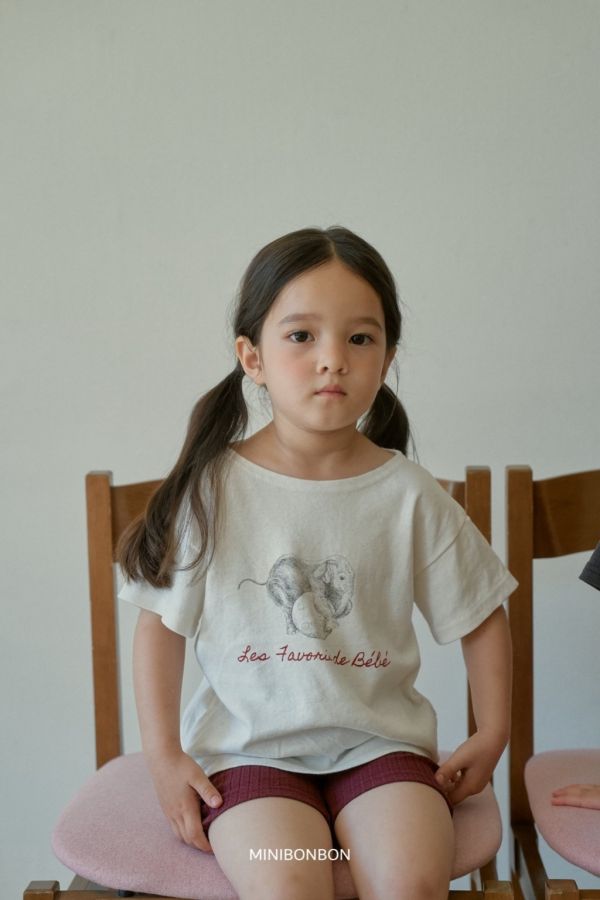 塗鴉小象短TEE｜2COLORS 