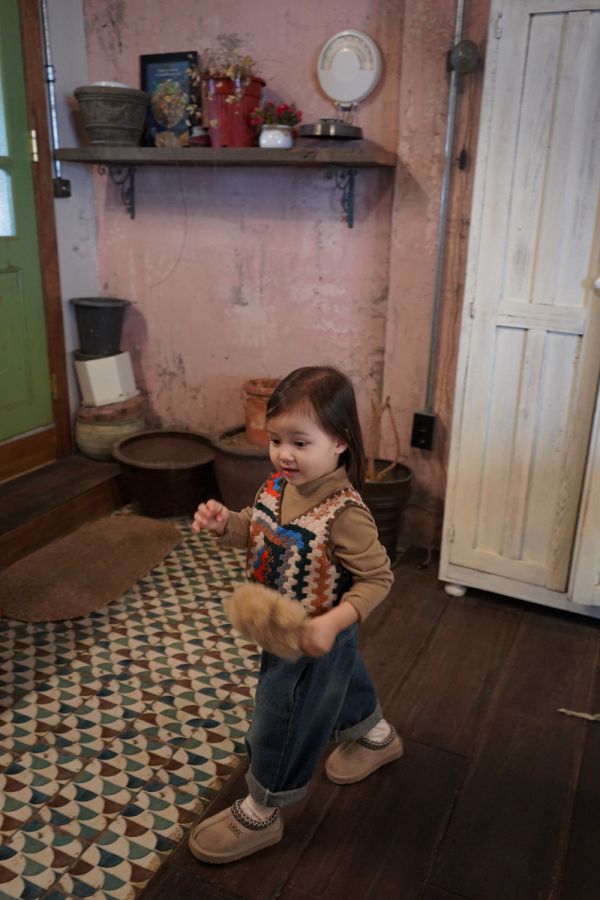 圖騰編織背心｜2COLORS 