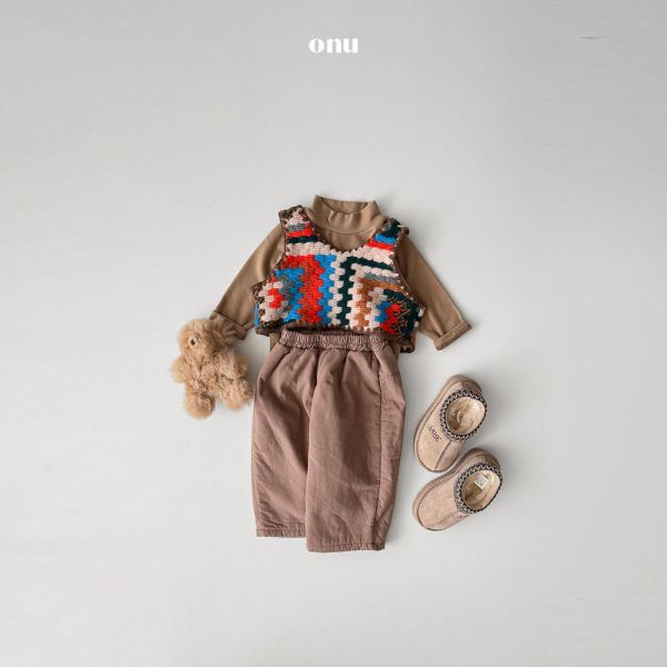 圖騰編織背心｜2COLORS 