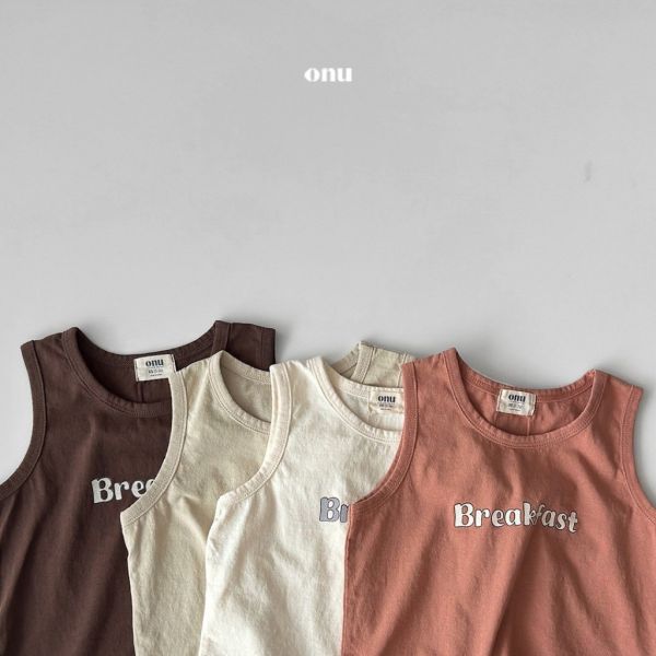 字母Breakfast背心｜4COLORS 