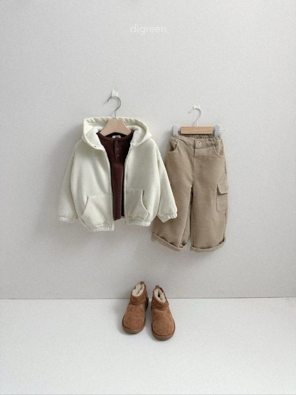 加絨連帽休閒外套｜3COLORS 