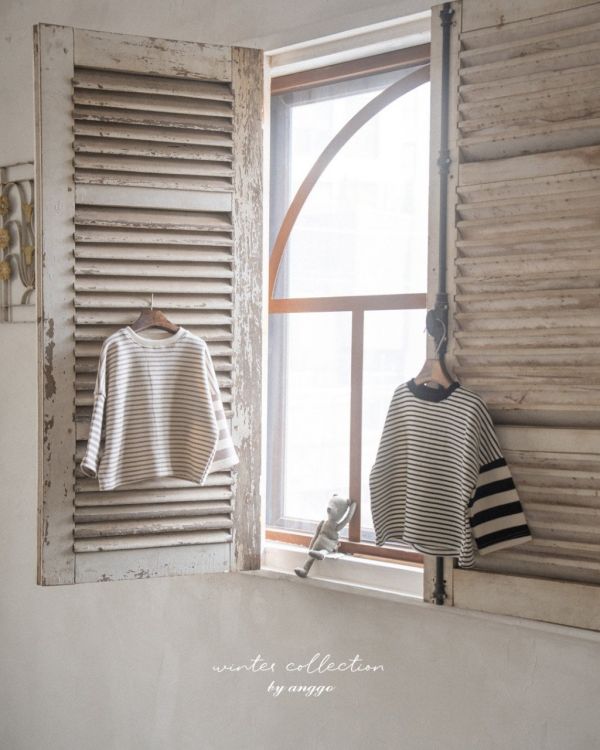 粗細條紋衛衣｜2COLORS 