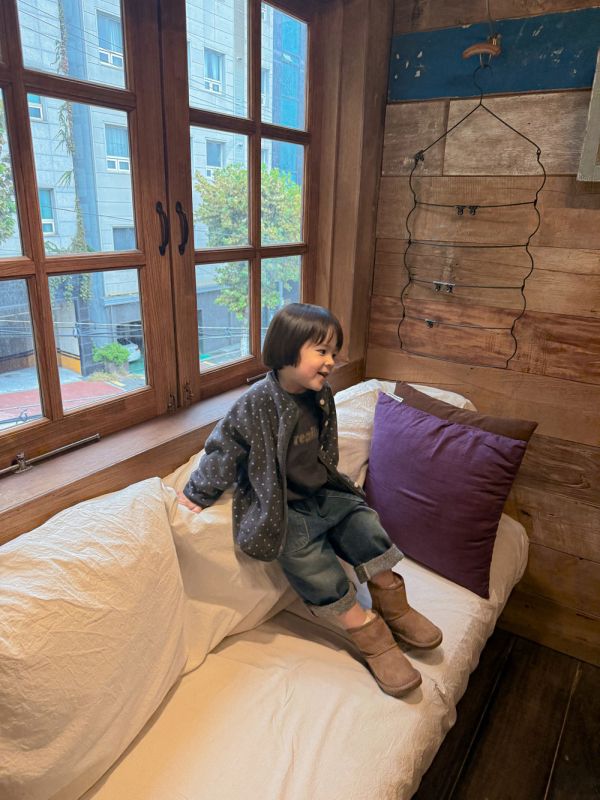 點點立領毛絨外套｜3COLORS 