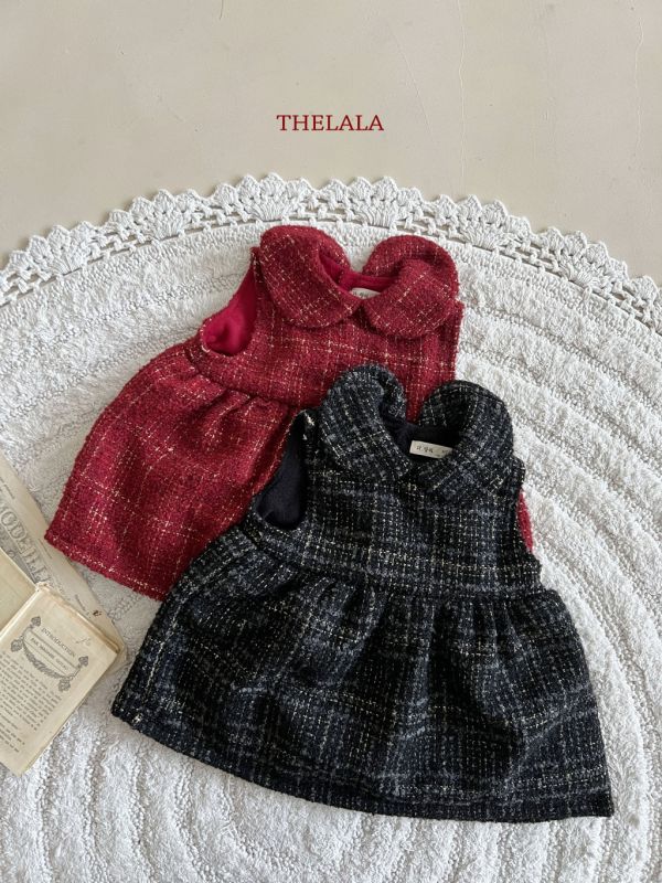 毛呢感背心連衣裙｜2COLORS 