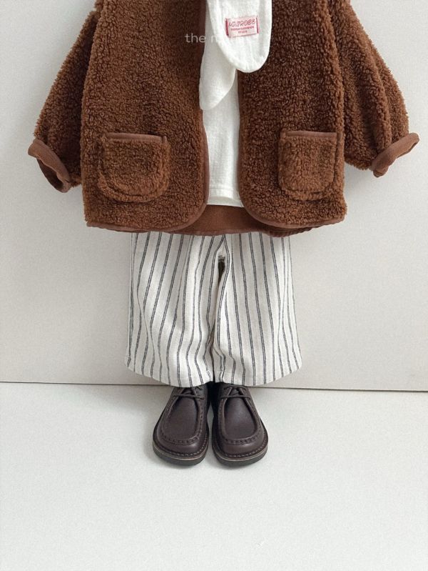 雙線條直筒長褲｜2COLORS 