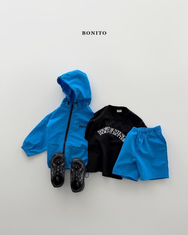 BONITO｜帥氣風衣套裝(外套+短褲) 