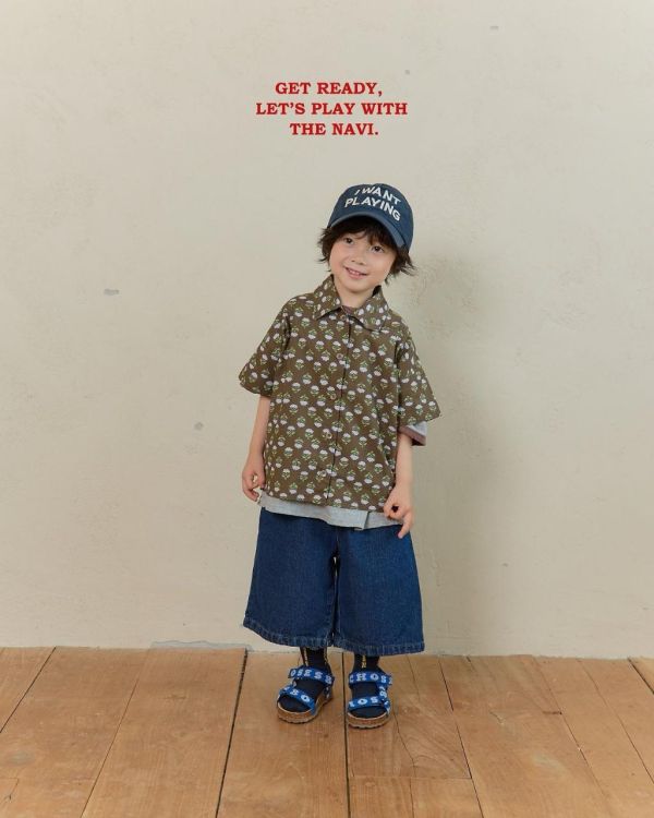 NAVI｜小花短袖襯衫 