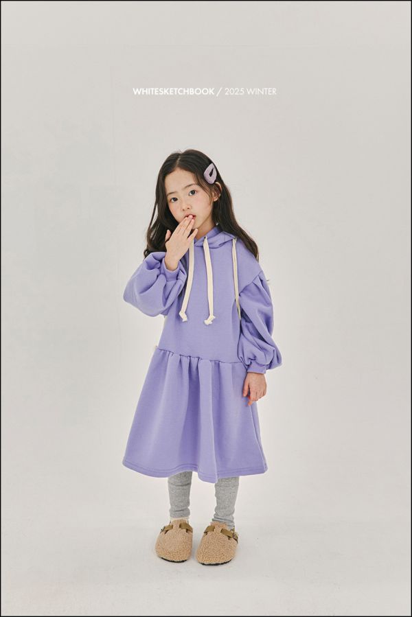 加絨休閒連帽洋裝｜2COLORS 