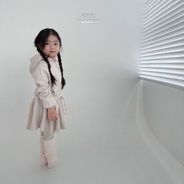 連帽抽繩連身裙｜2COLORS 