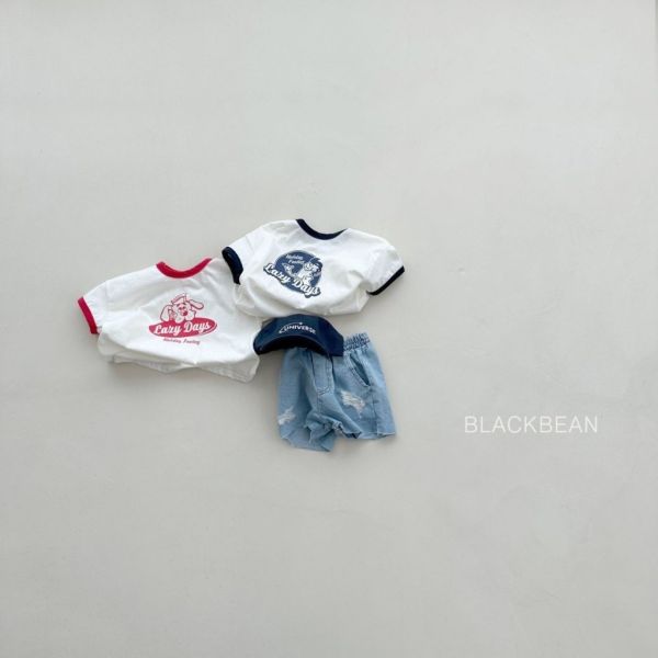 Lazy Day包邊短TEE｜2COLORS 