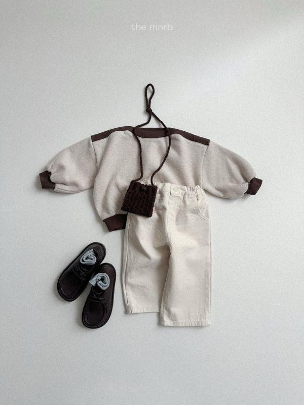 拼接撞色衛衣｜2COLORS 