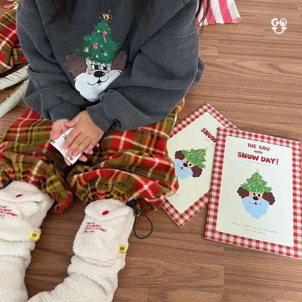 復古格紋抽繩褲｜2COLORS 