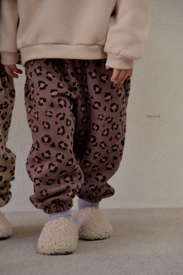 可愛豹豹套裝(上衣+褲子)｜2COLORS 