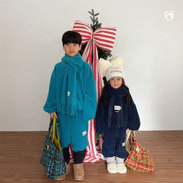 柔軟加絨舒適套裝(上衣+褲子)｜4COLORS 