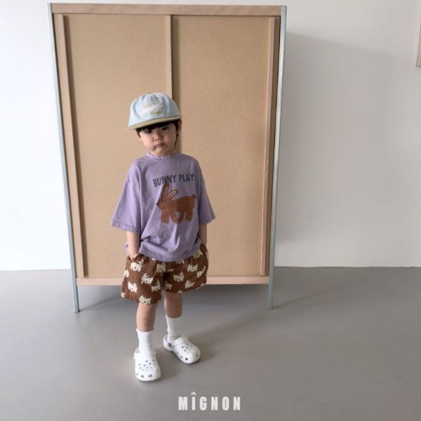 MIGNON｜兔兔印花短褲 