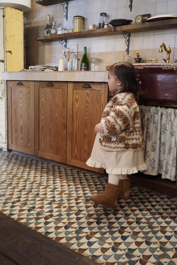 燈芯絨蕾絲背心裙｜2COLORS 