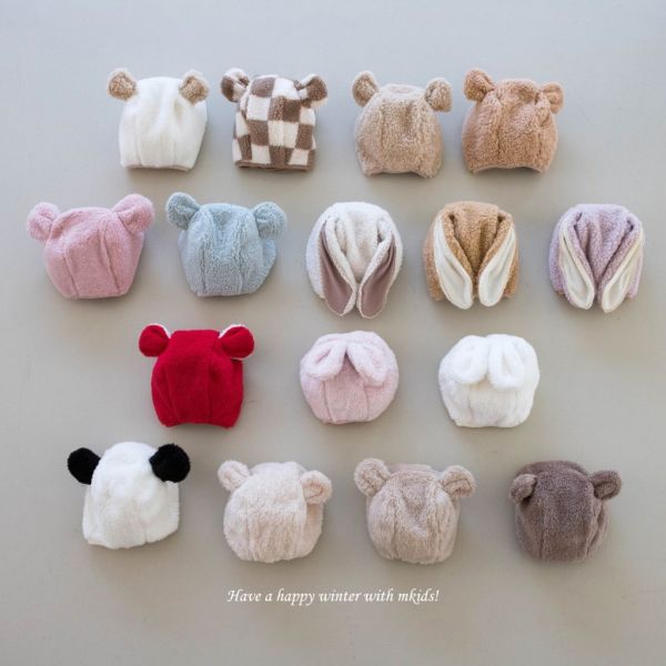 柔絨造型保暖帽｜7COLORS 