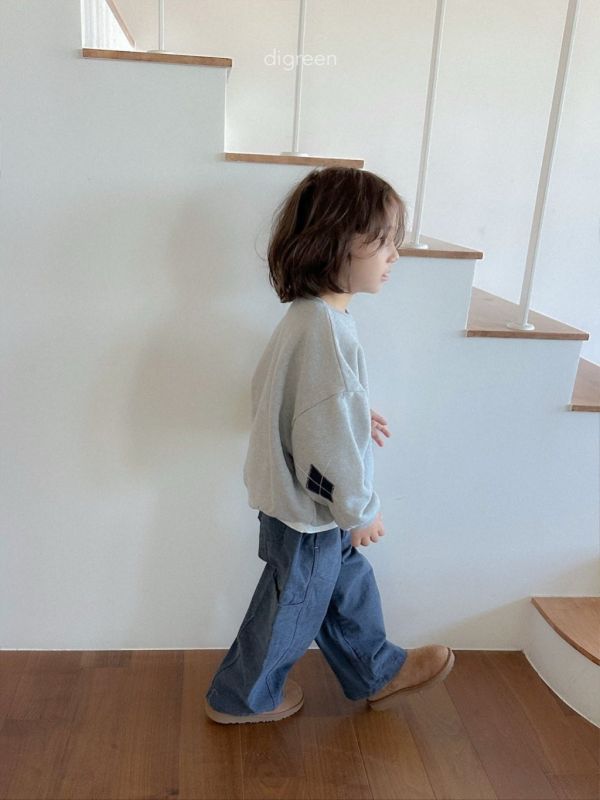 方塊補丁衛衣｜3COLORS 