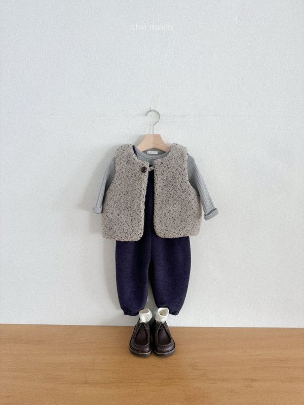 羊羔毛QQ背心｜2COLORS 