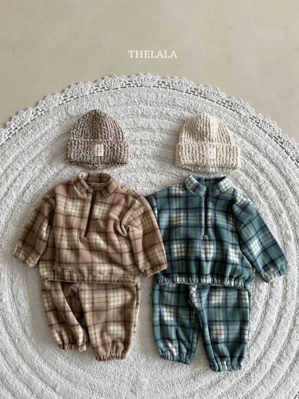 立領拉鍊格紋衛衣｜2COLORS 